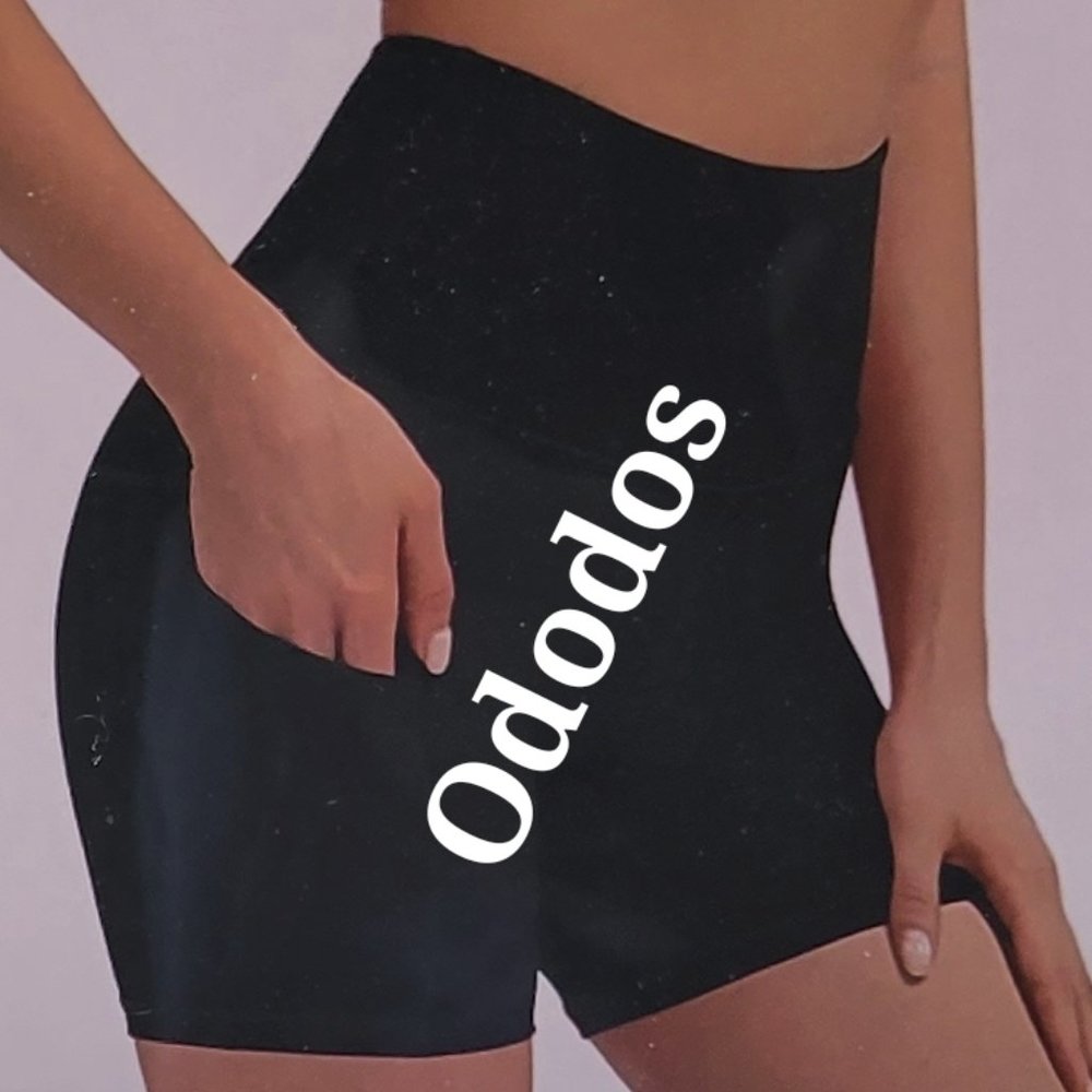 Ododos black hiking, yoga, running, athletic, bike shorts with  pockets Sz: S